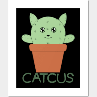 Cute Cat Cactus Posters and Art